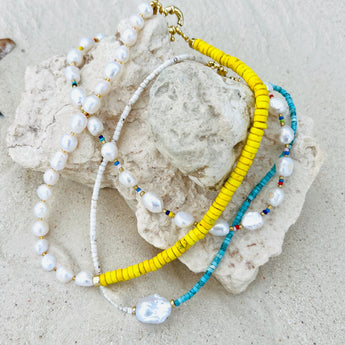 Fresh water pearls handmade