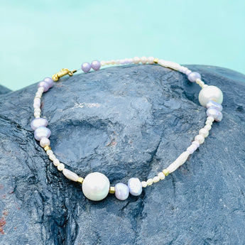 Blue shell handmade jewelry