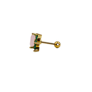 EAR PIERCING STRAWBERRY PINK*