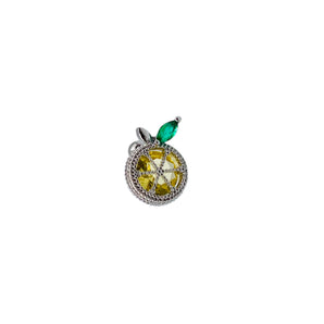 EAR PIERCING ORANGE SILVER S*