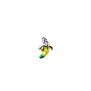 EAR PIERCING BANANAS SILVER*