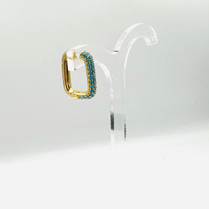 OORBELLEN MADISON TURQUOISE BLAUW