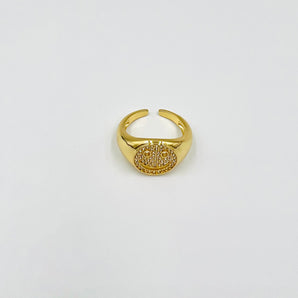 RING SMILEY WHITE M